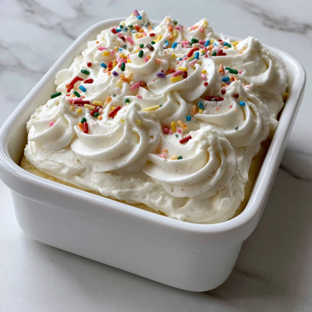 Vanilla Buttercream Bento Cake