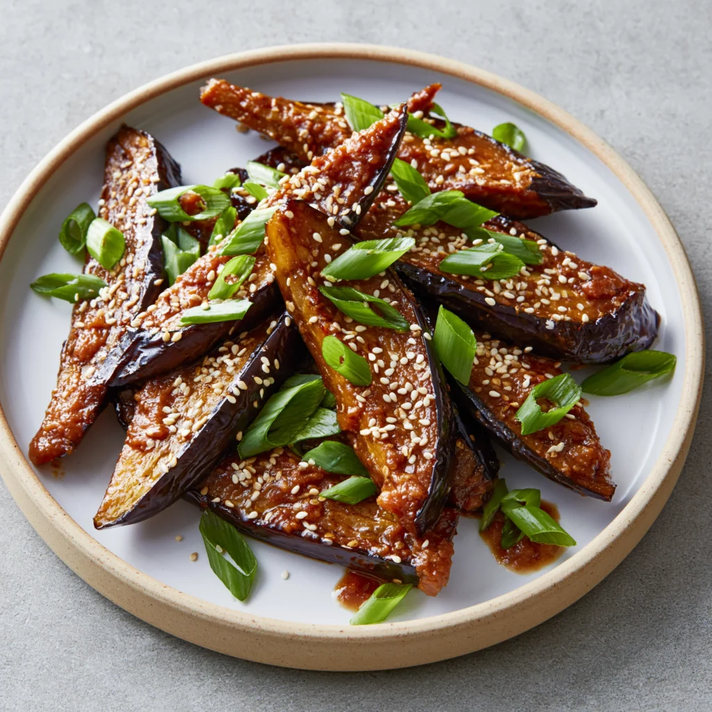 Miso-Glazed Eggplant with Sesame and Scallions