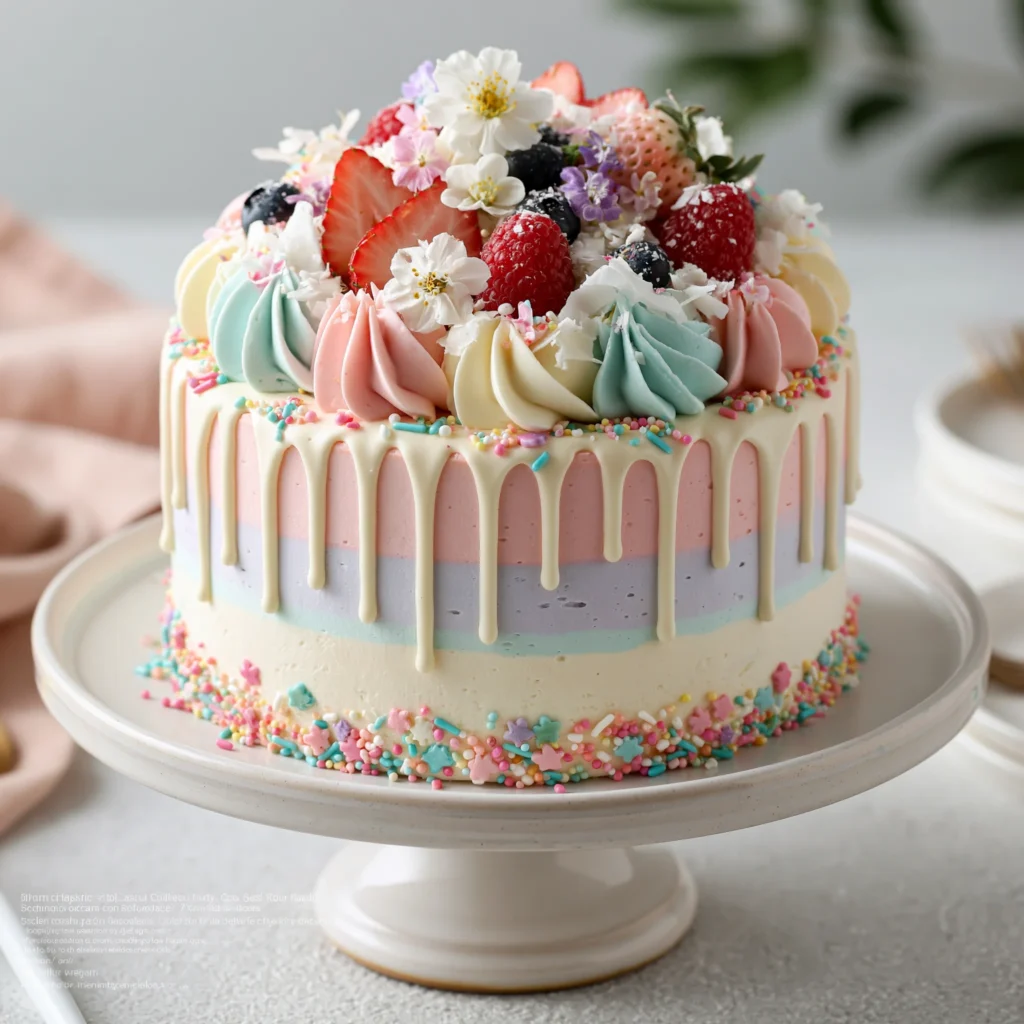 Pastel Korean Style Bento Cake