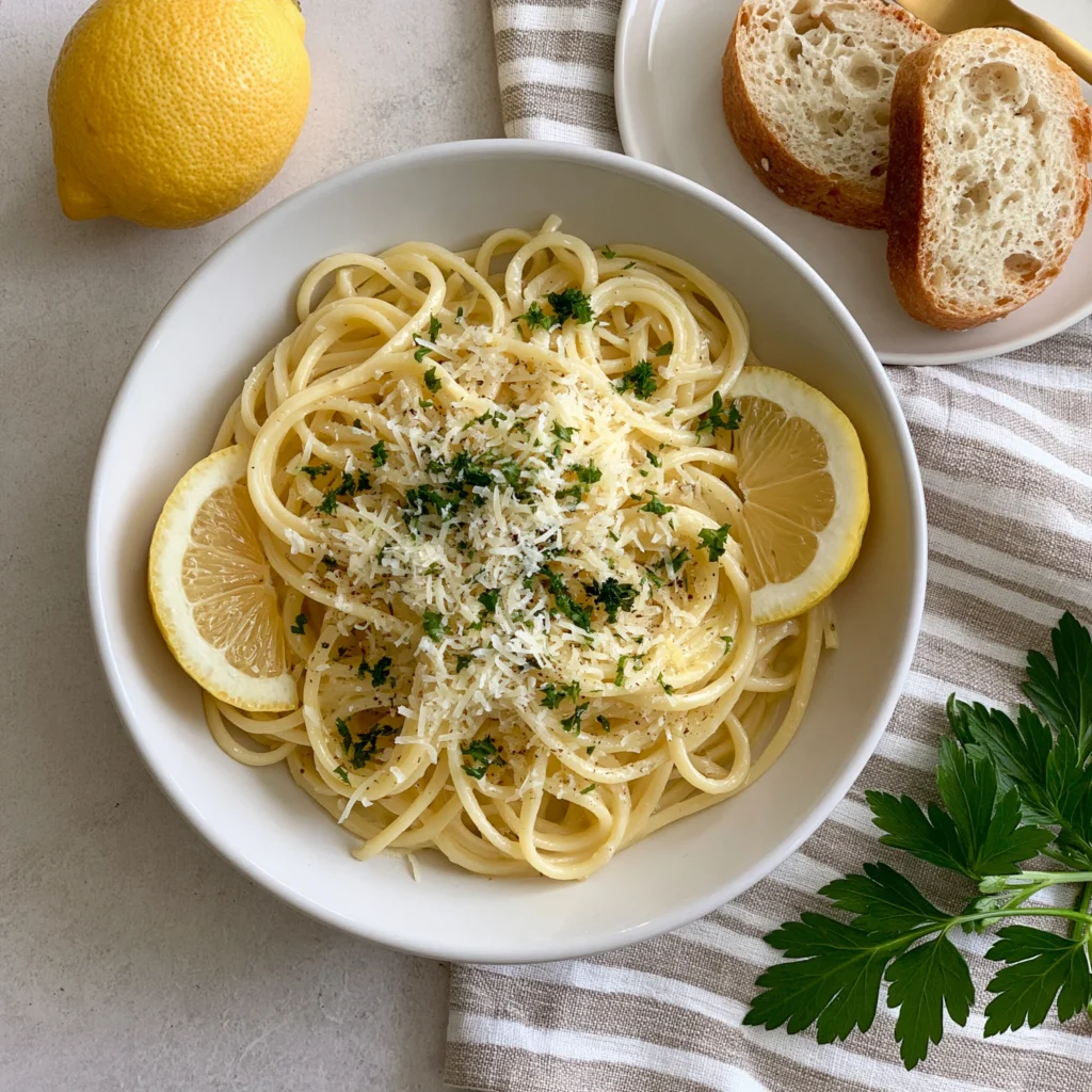 Quick Lemon Butter Pasta Recipe