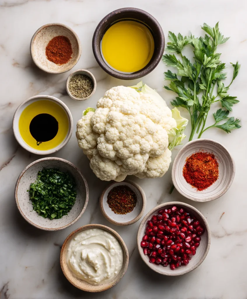 Smoky Harissa Roasted Cauliflower Steaks
