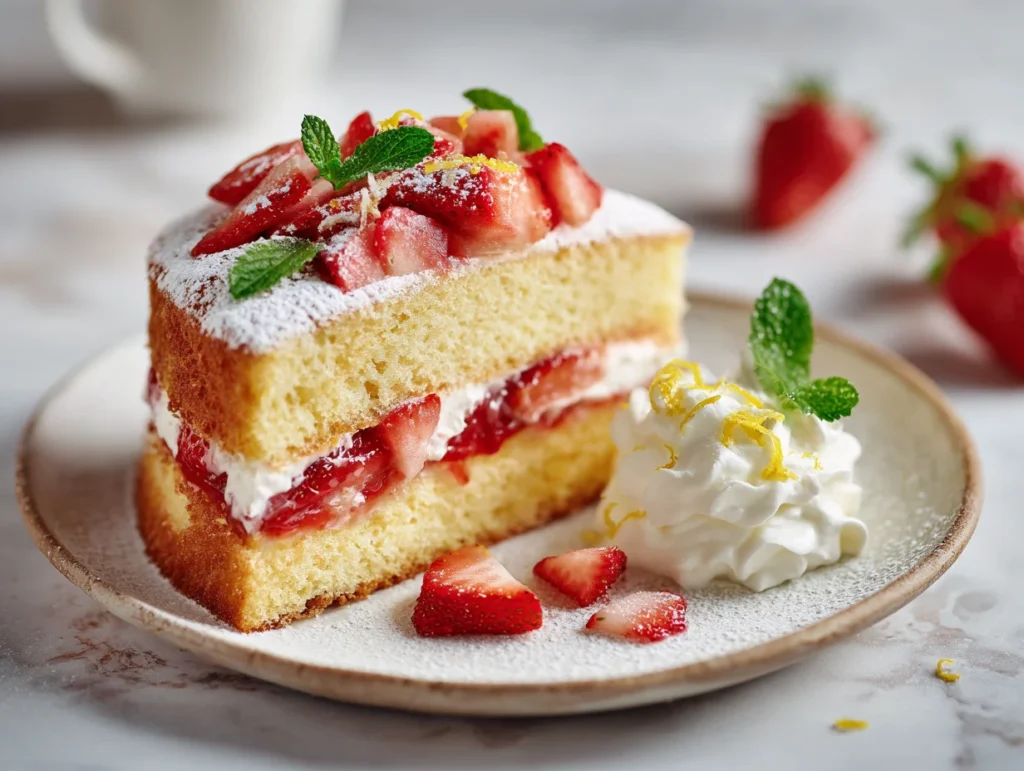 Strawberry Jam Layer Bento Cake