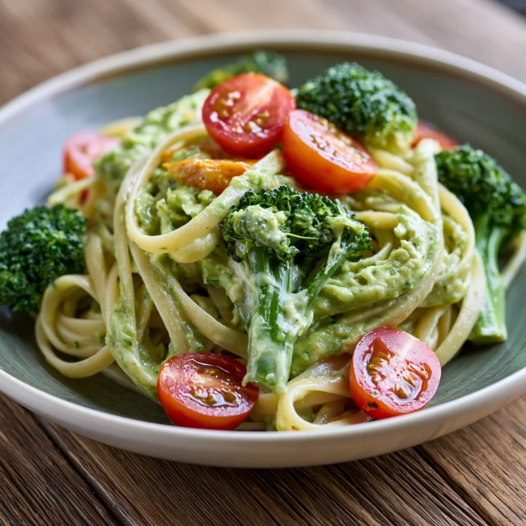 Vegetable Pasta with Avocado or Creamy Sauce