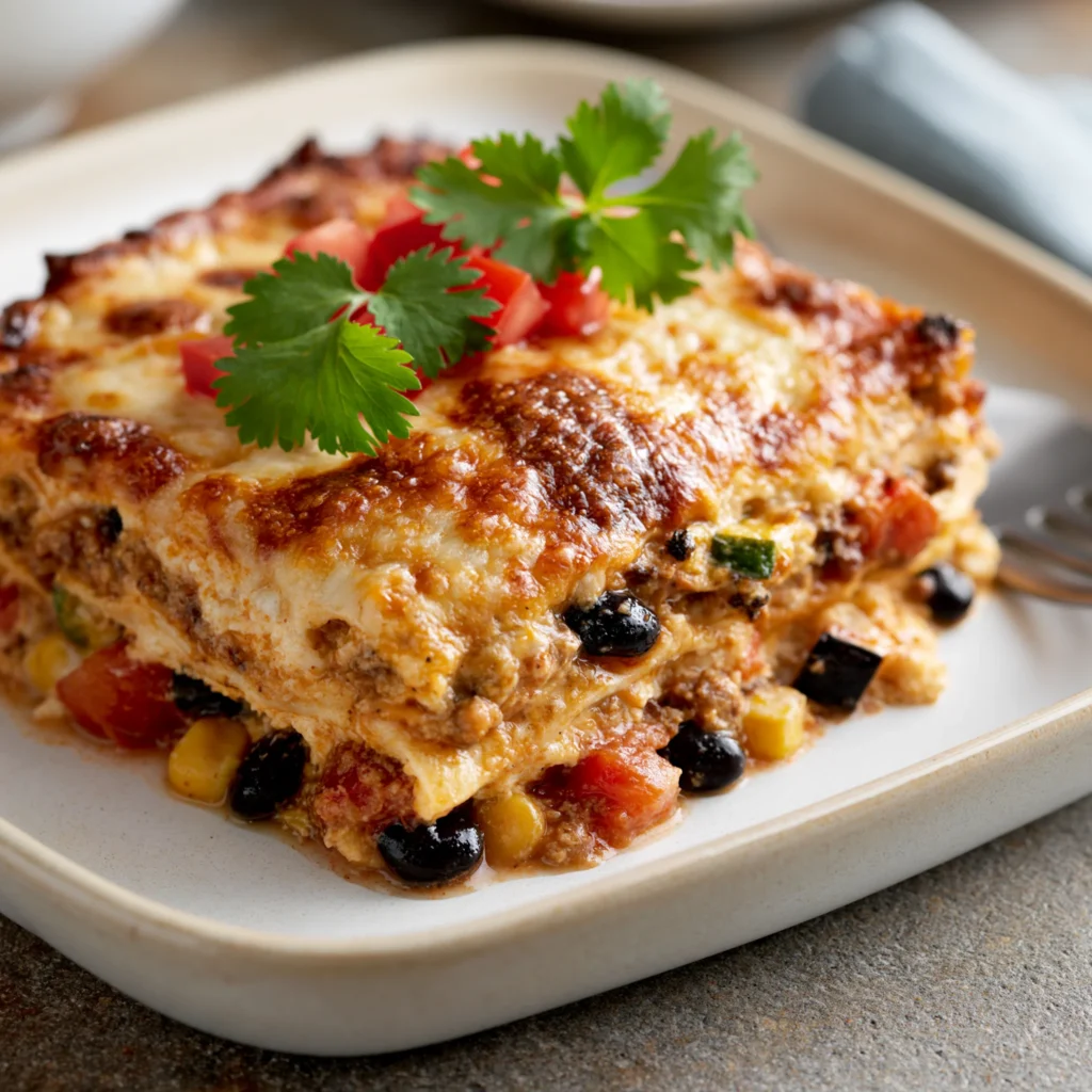 Vegetarian Mexican Lasagna