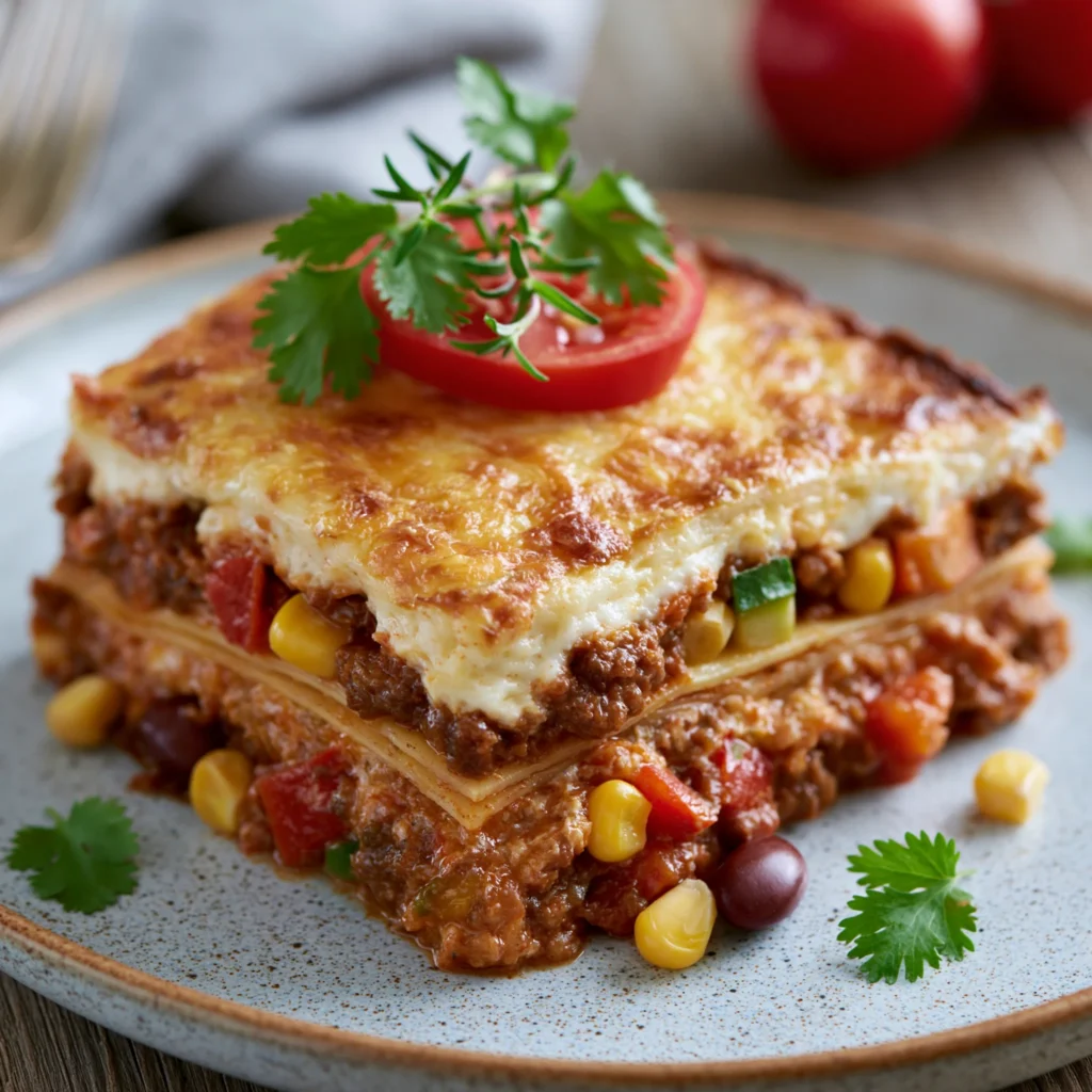 Vegetarian Mexican Lasagna