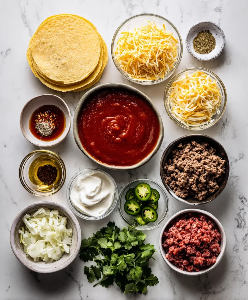 beef enchiladas with red sauce