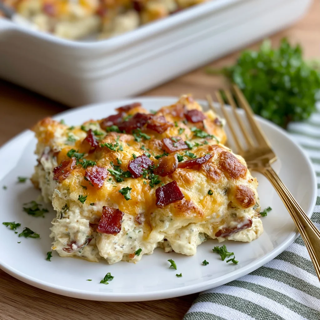 chicken bacon ranch casserole