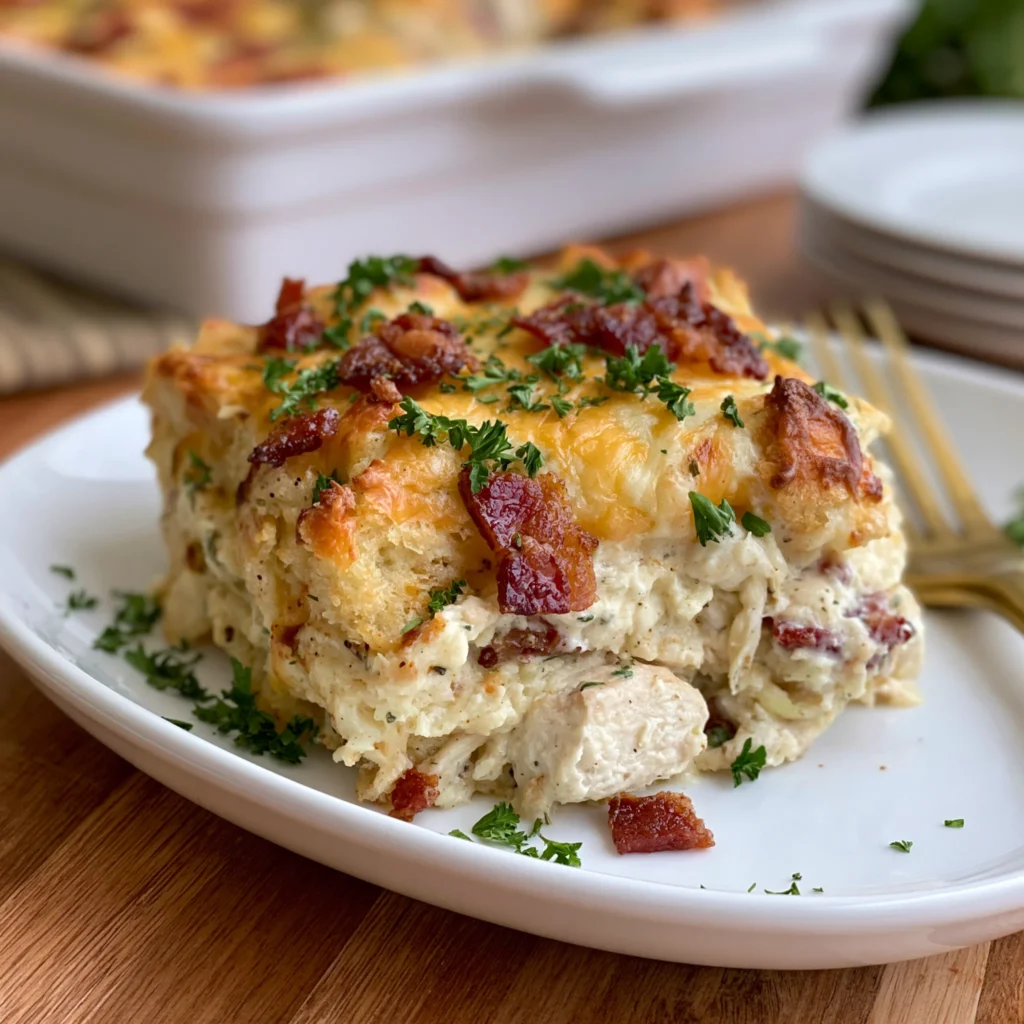 chicken bacon ranch casserole