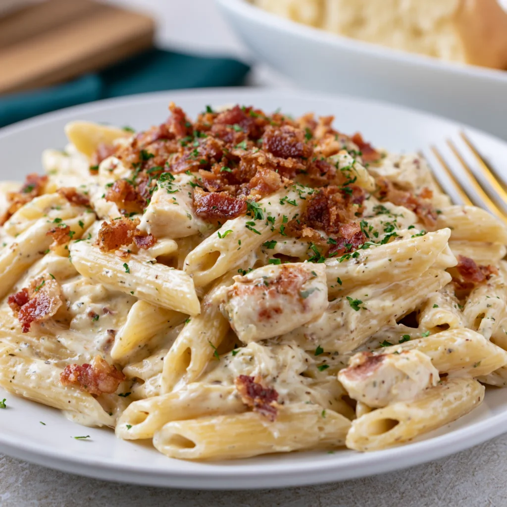 chicken bacon ranch pasta