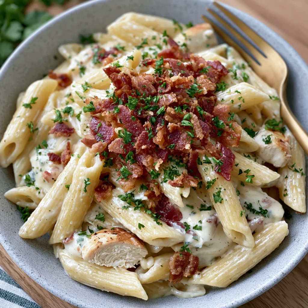 chicken bacon ranch pasta