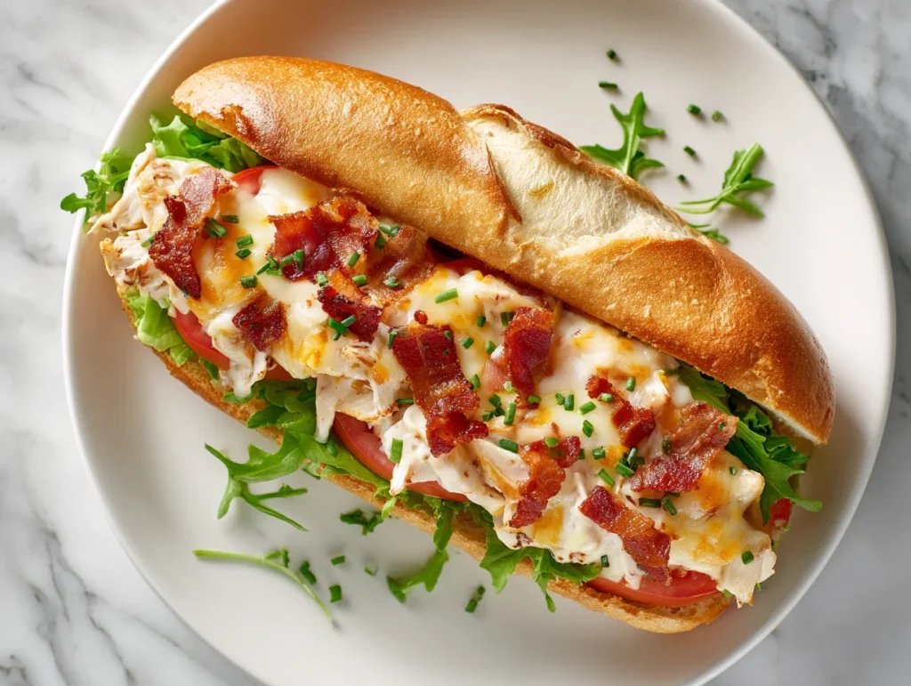 chicken bacon ranch sandwich

