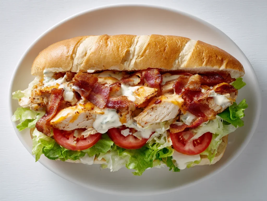chicken bacon ranch sandwich
