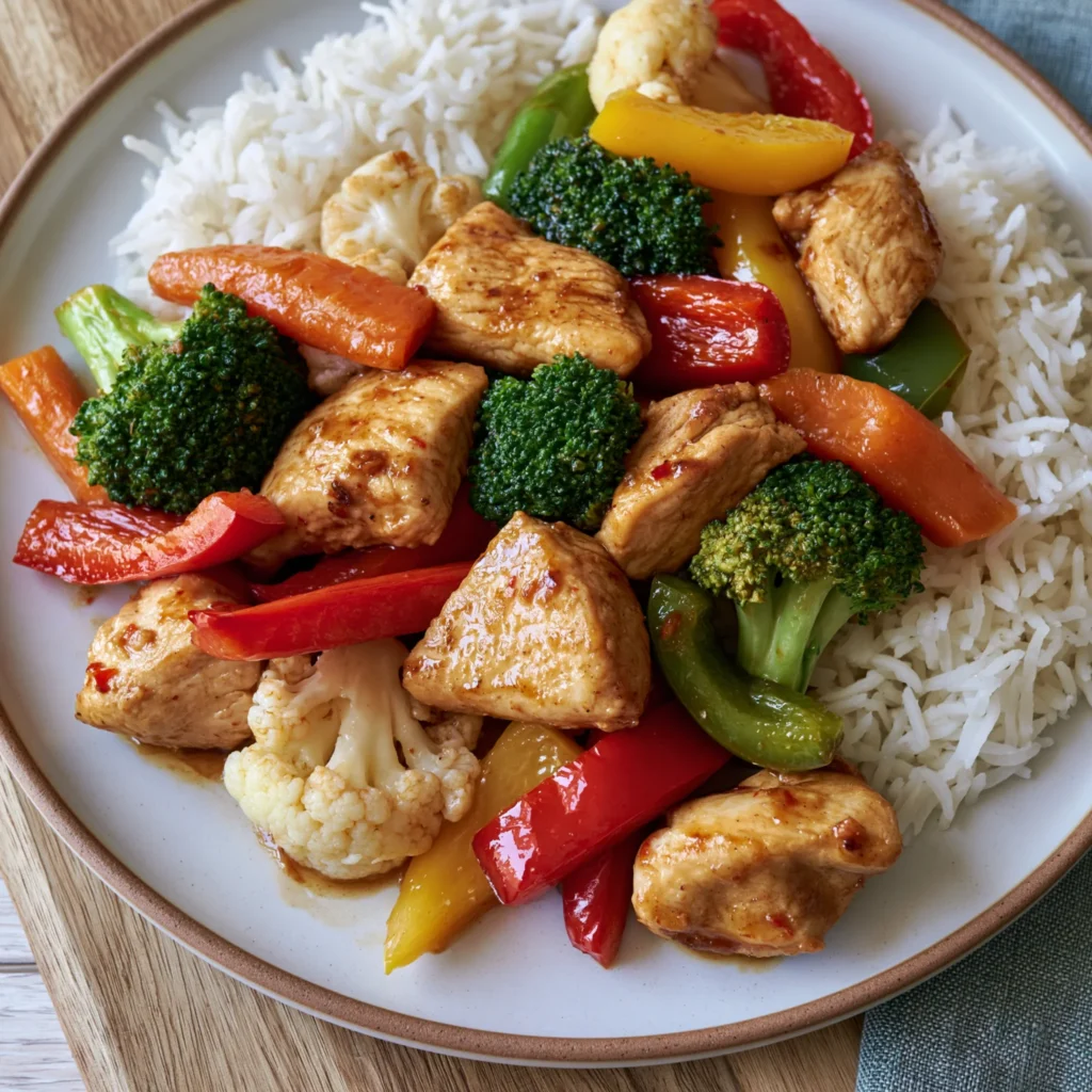 chicken stir fry with vegetables