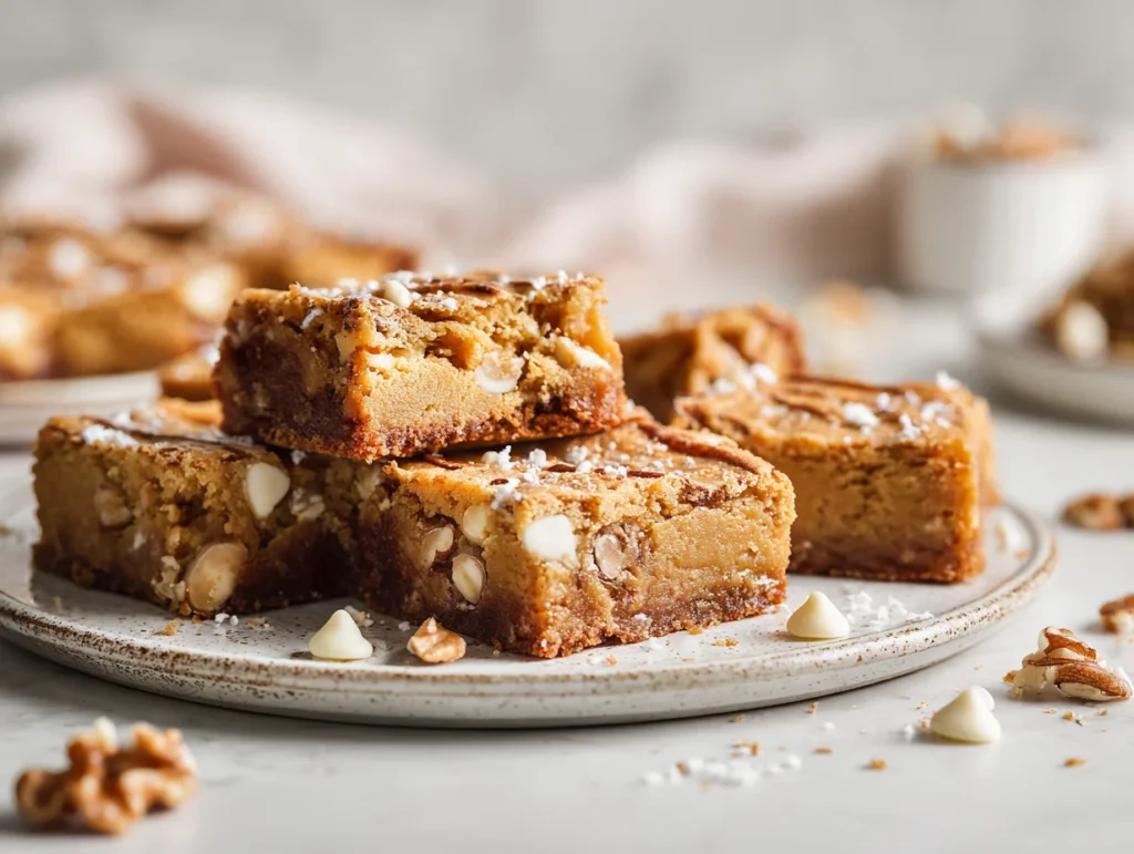 chickpea blondies