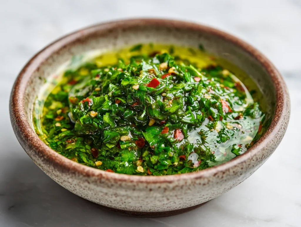 chimichurri sauce.