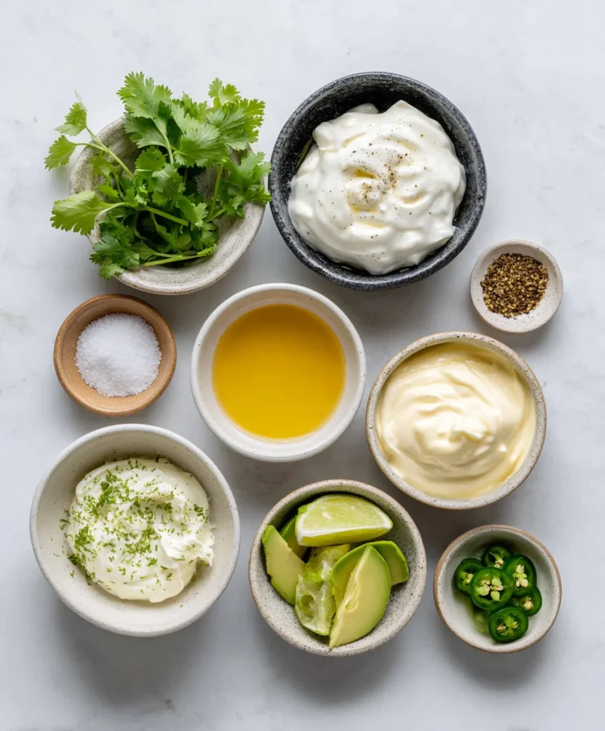 cilantro lime sauce