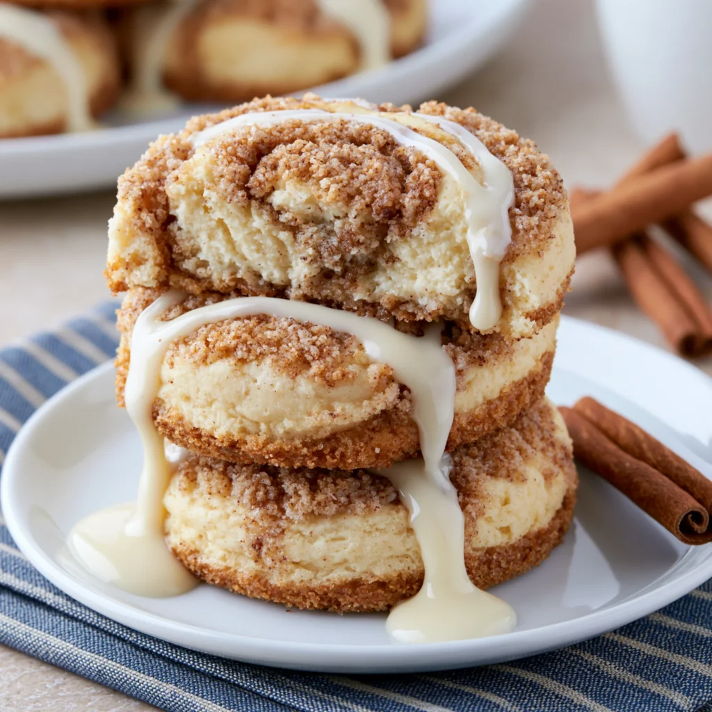 cinnamon roll cheesecake cookies