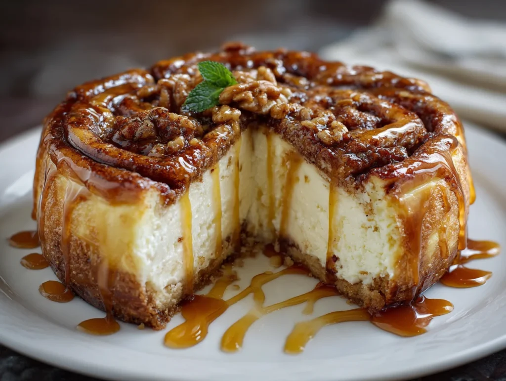 cinnamon roll honey bun cheesecake