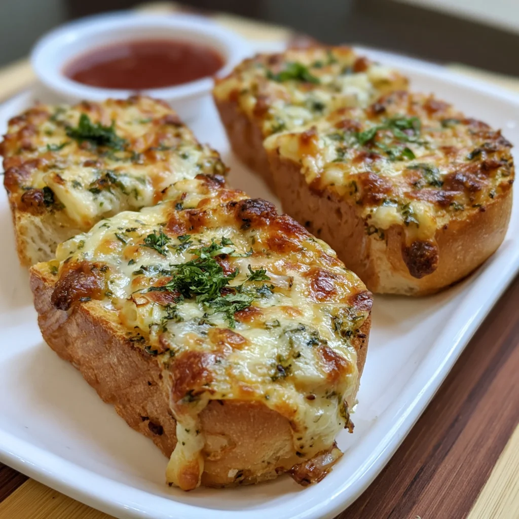 garlic bread pizza