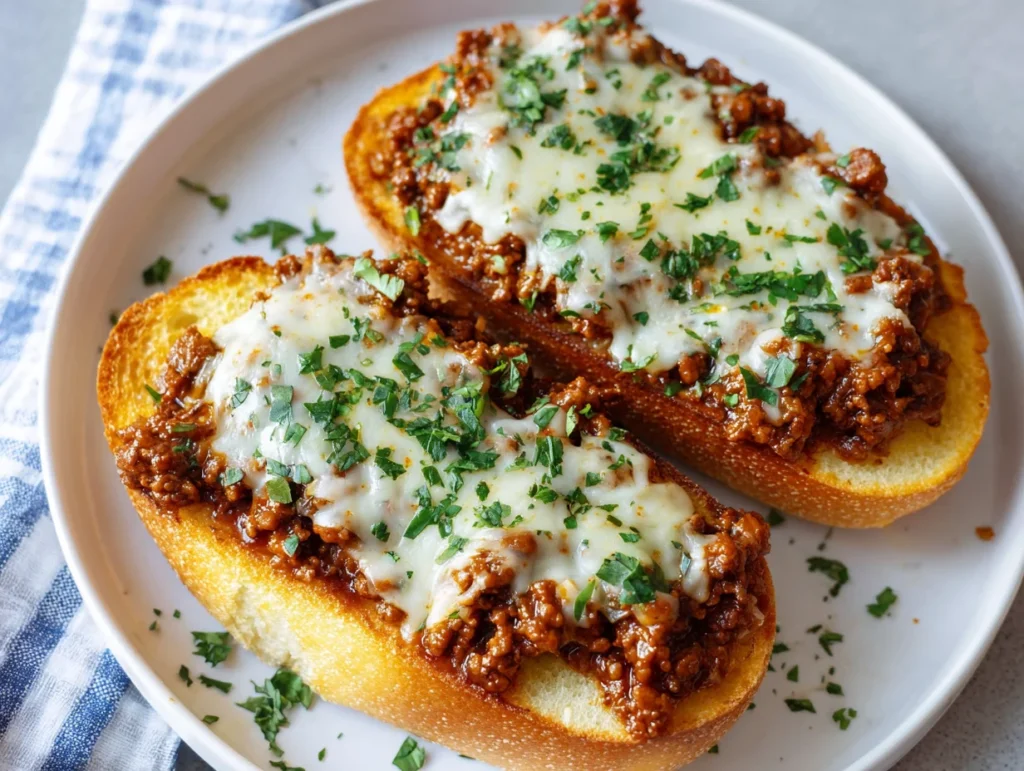 garlic bread sloppy joes