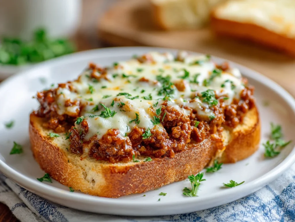 garlic bread sloppy joes