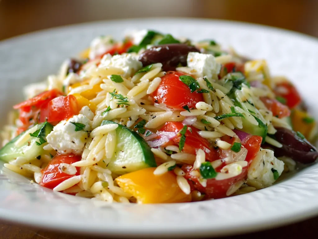 greek orzo salad