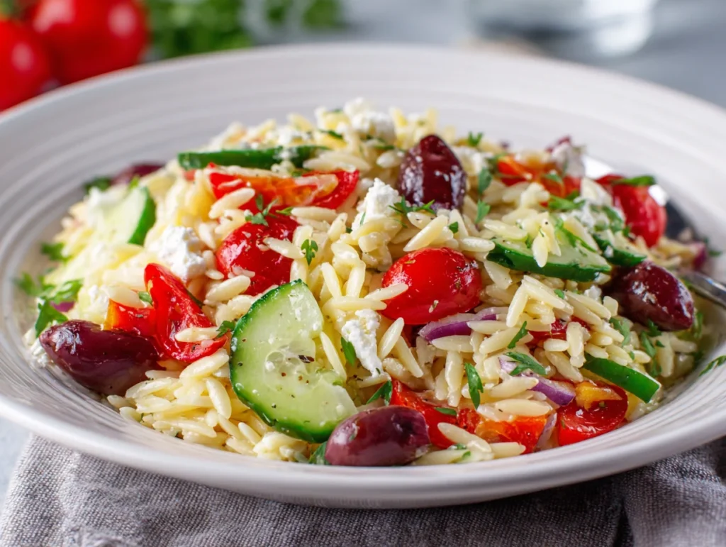 greek orzo salad