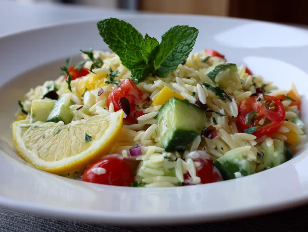 mediterranean orzo salad