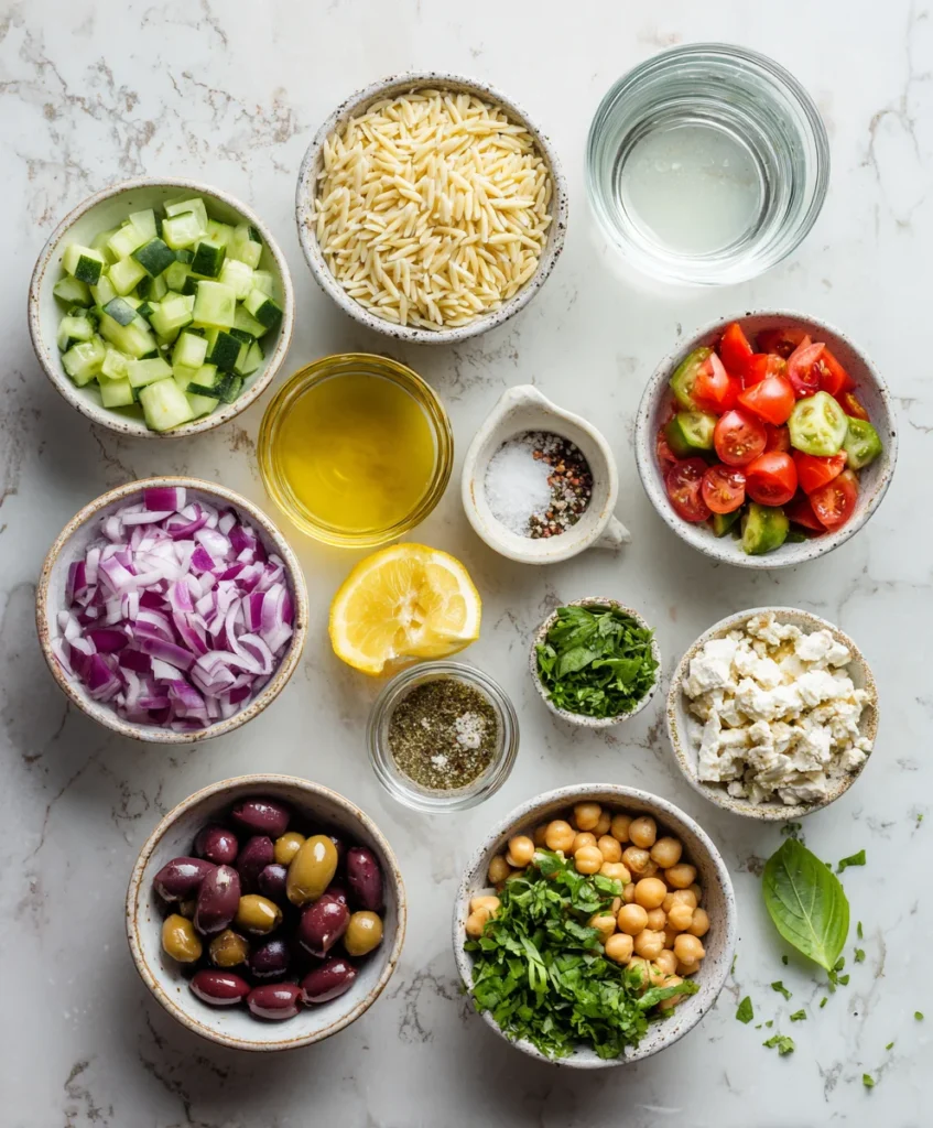 mediterranean orzo salad