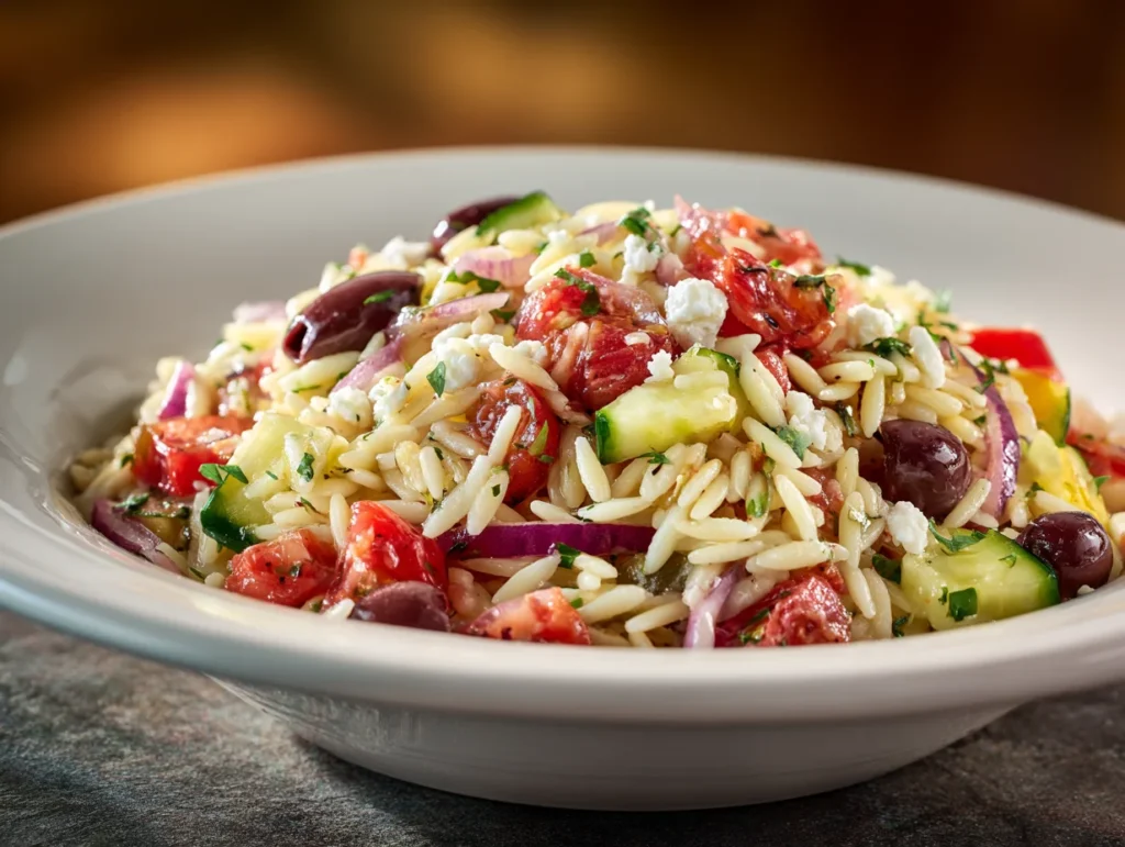 mediterranean orzo salad