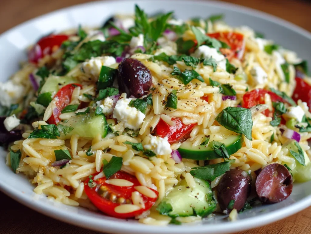 mediterranean orzo salad