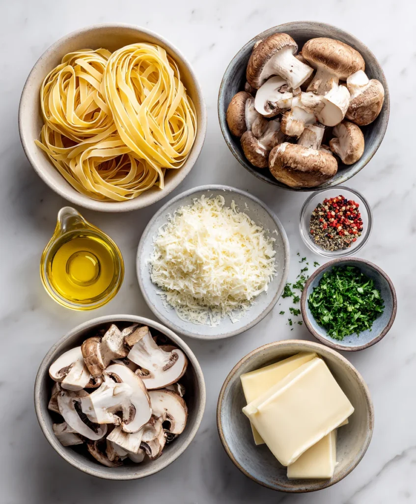 mushroom pasta
