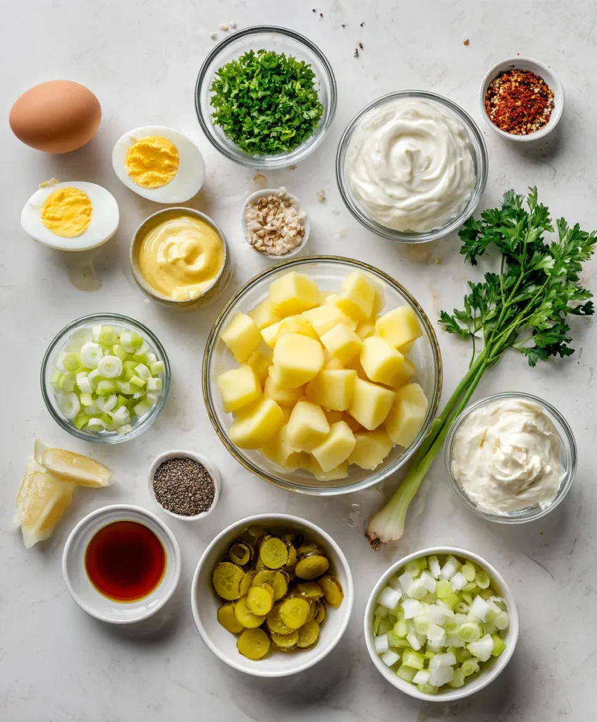 potato salad with egg