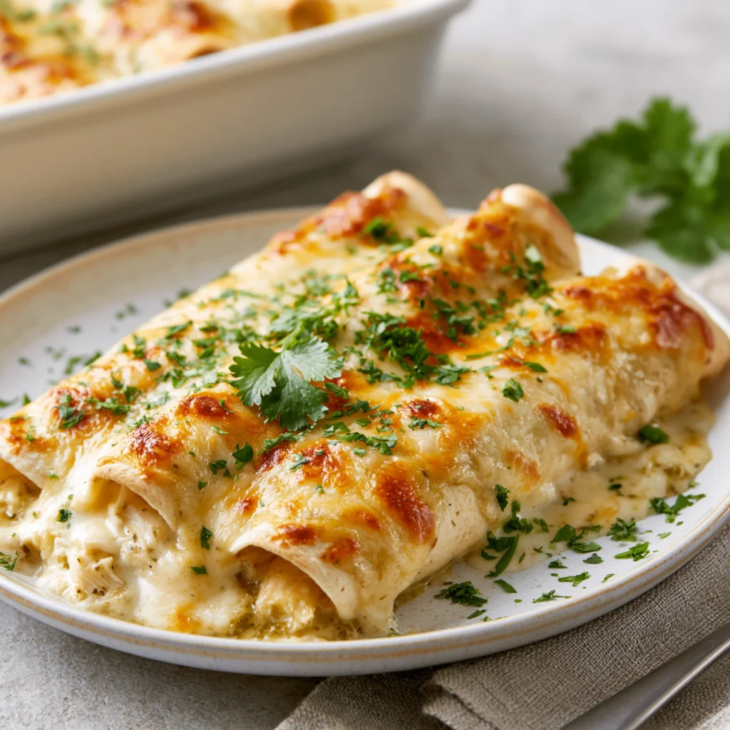 salsa verde chicken enchiladas