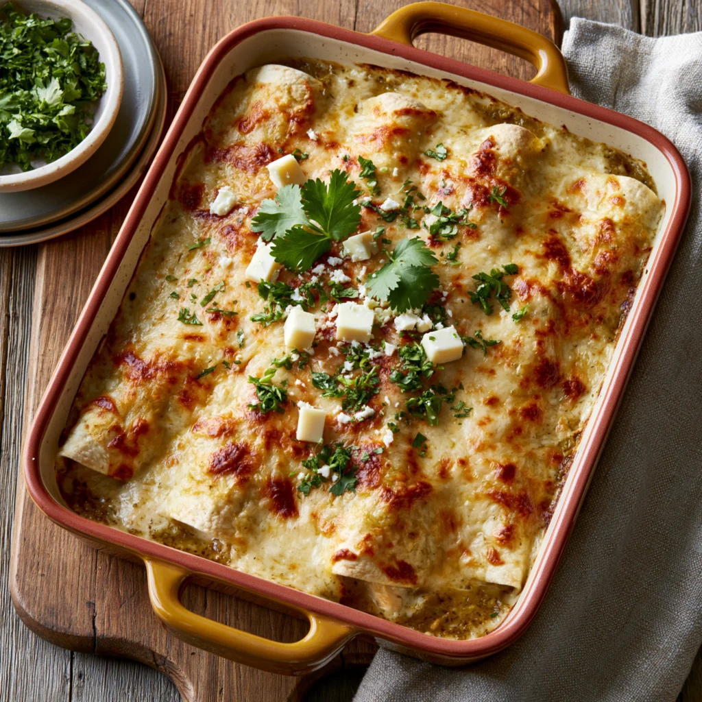salsa verde chicken enchiladas