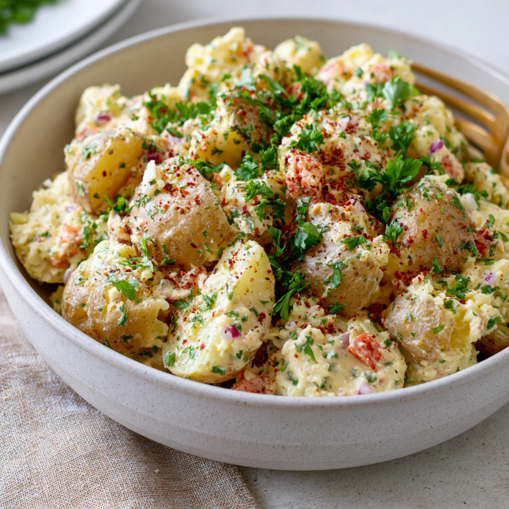 smashed potato salad