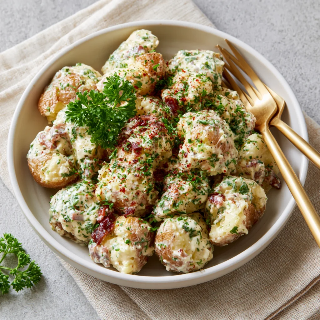 smashed potato salad