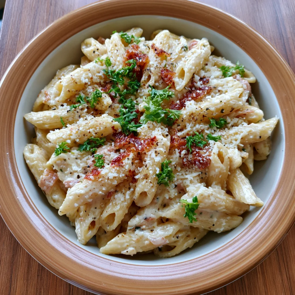 white sauce pasta