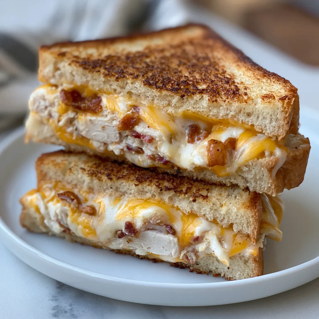 Cheddar and Bacon Turkey Melt on Sourdough