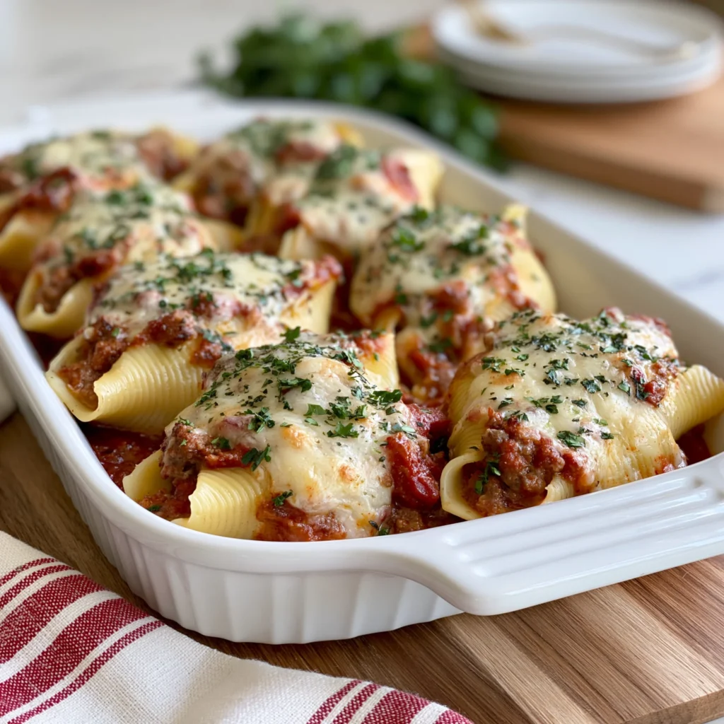 Easy Stuffed Shells With Meat