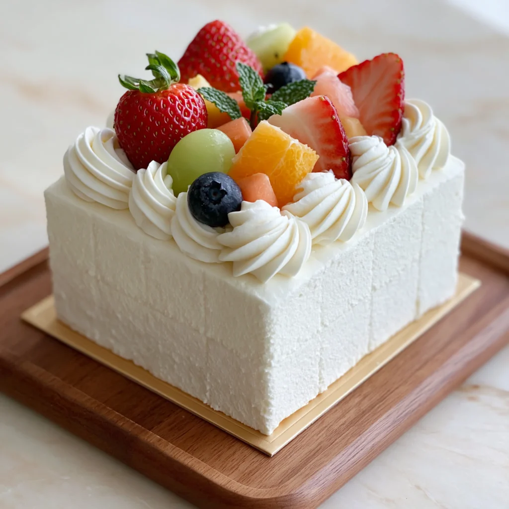 Minimalist Buttercream Bento Cake