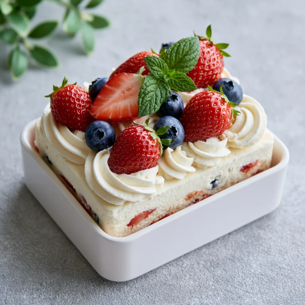 Minimalist Buttercream Bento Cake