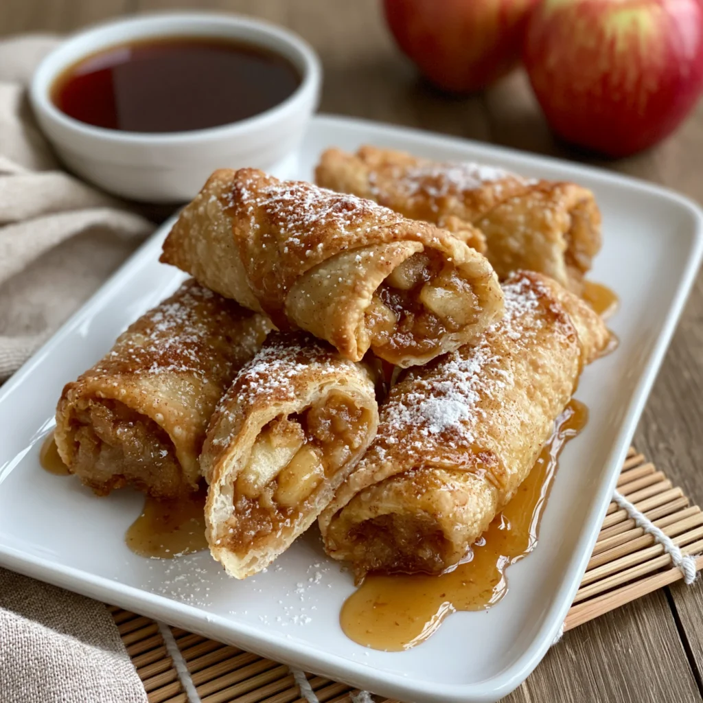 apple pie egg rolls