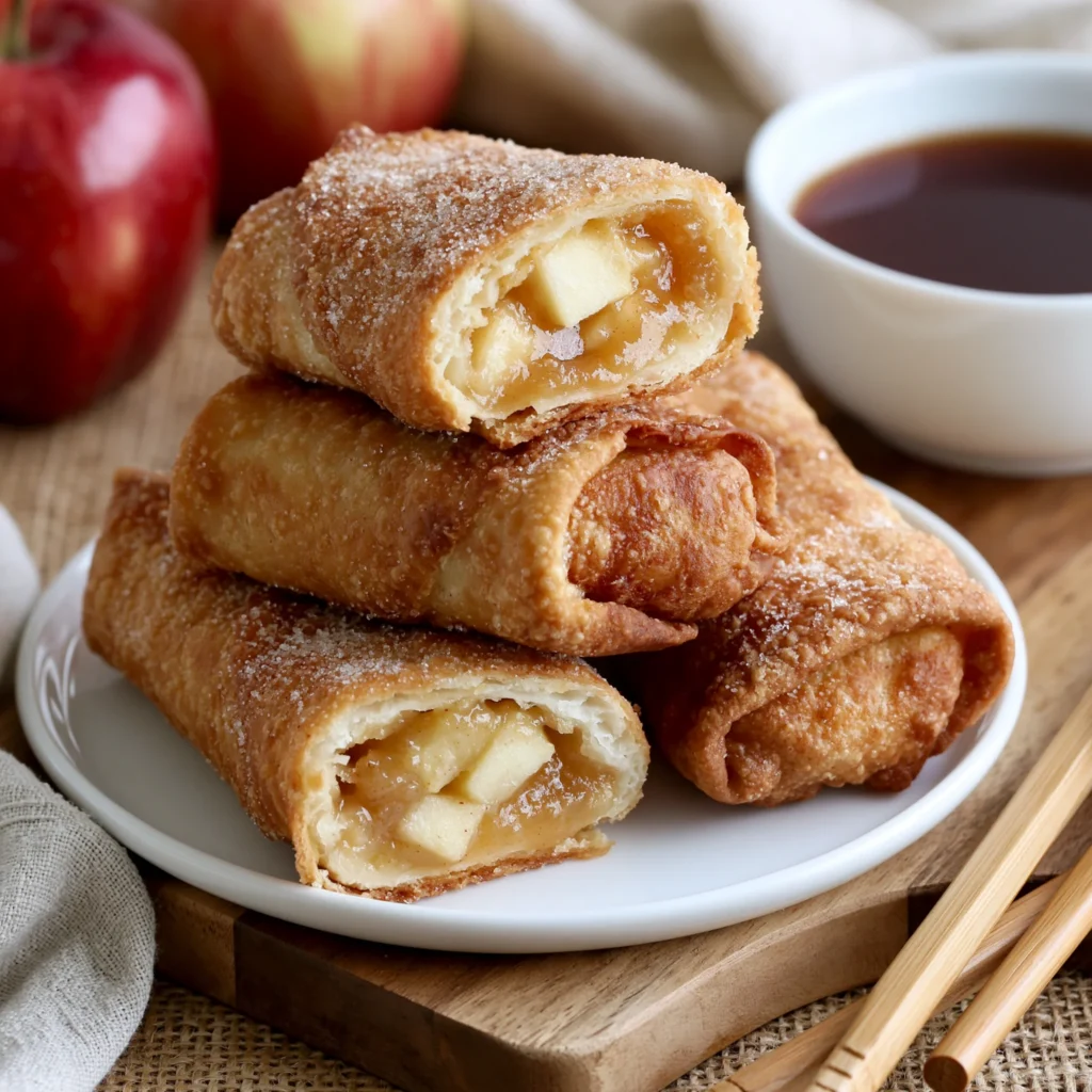apple pie egg rolls
