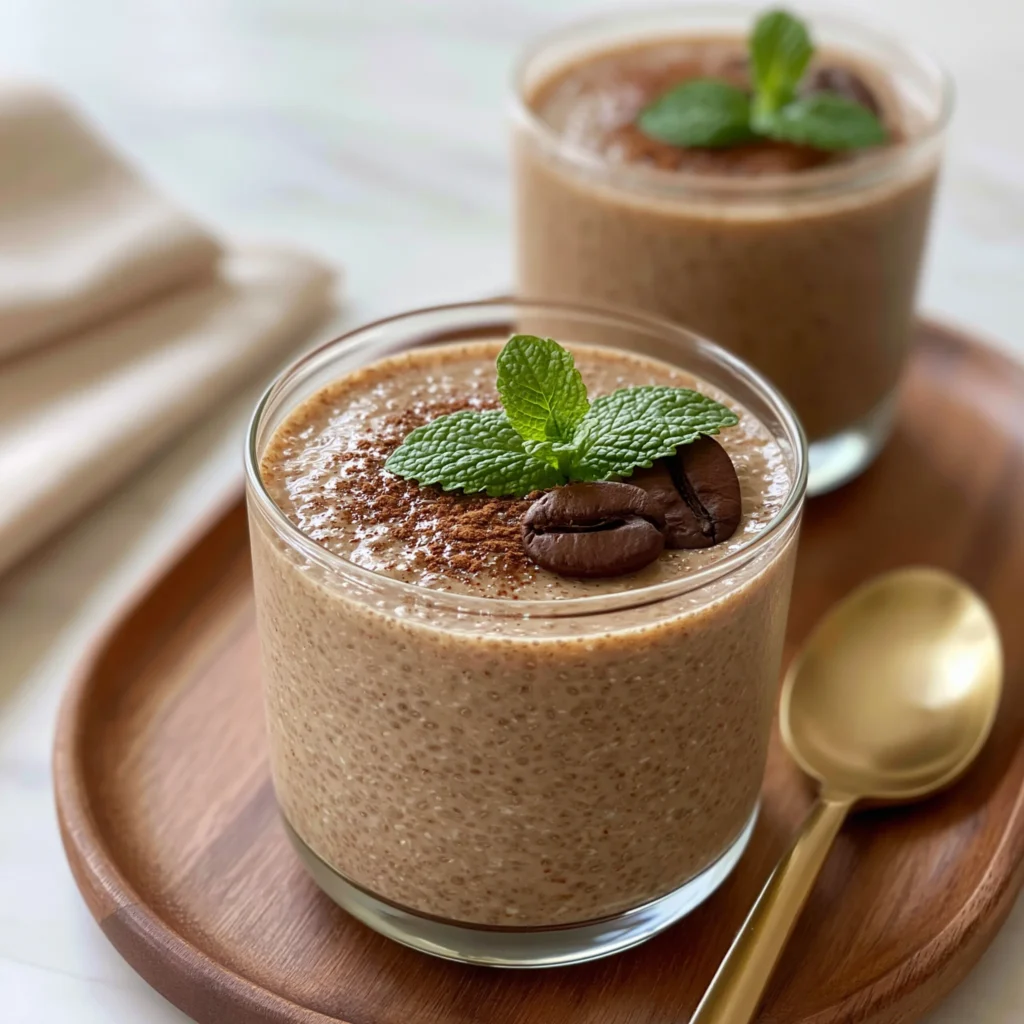 coffee chia seed pudding