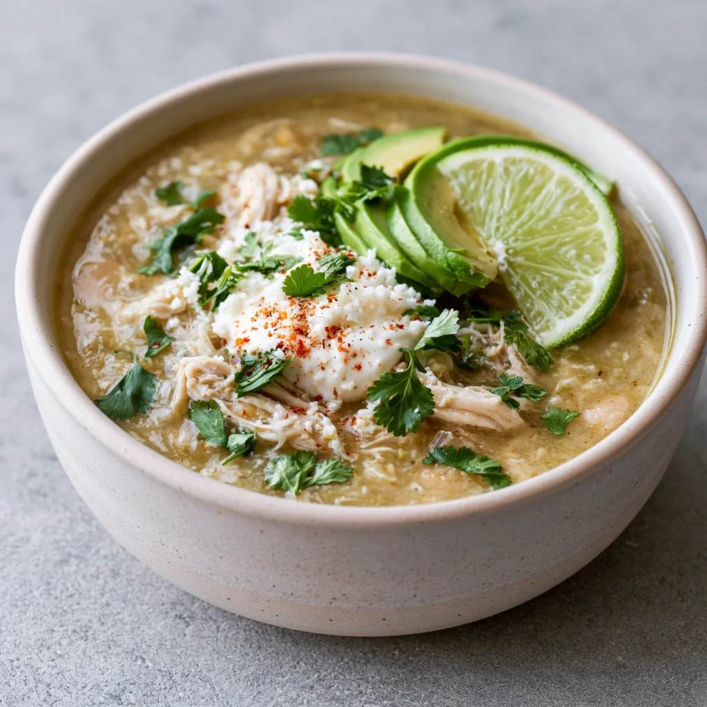 green enchilada chicken soup
