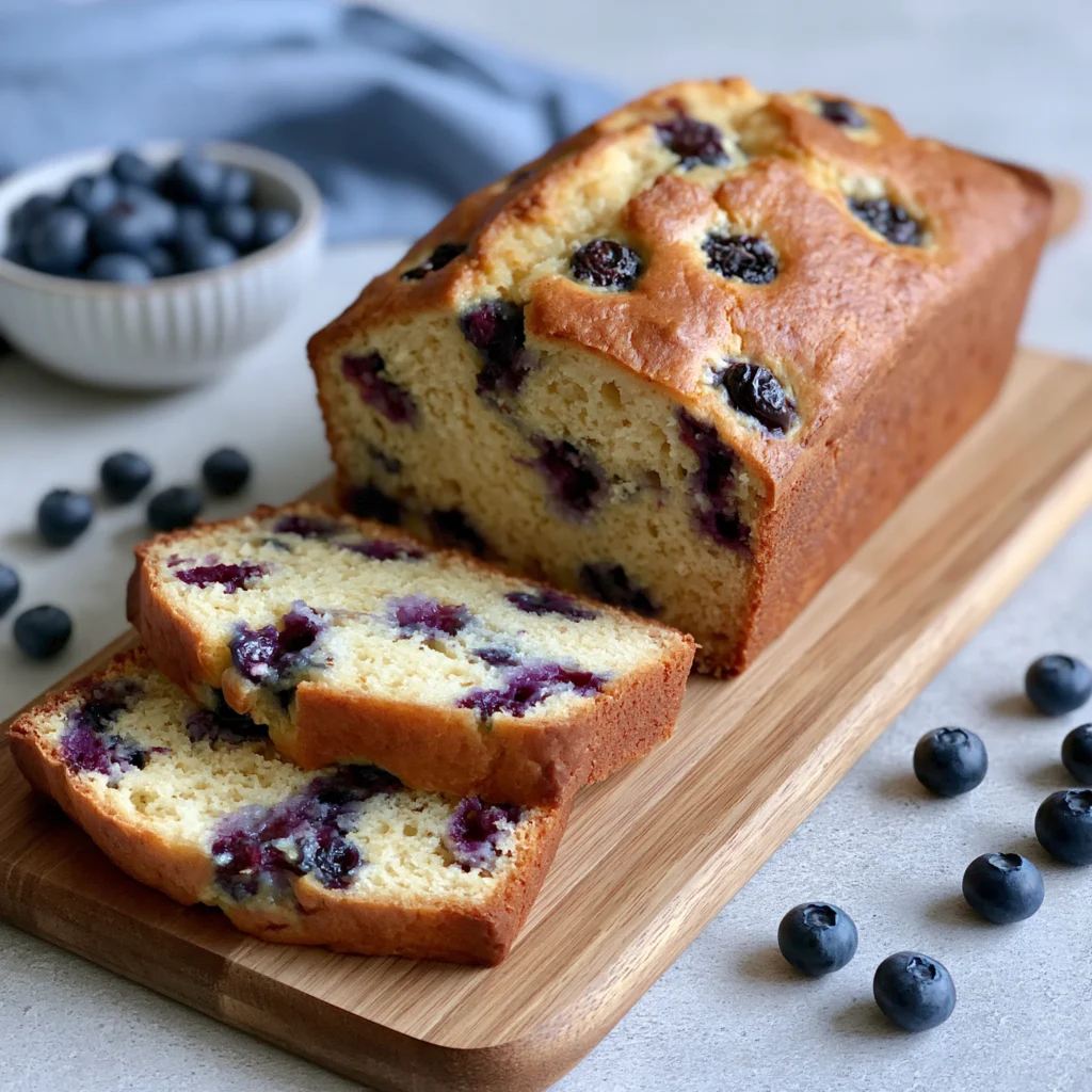 lemon blueberry sourdough bread