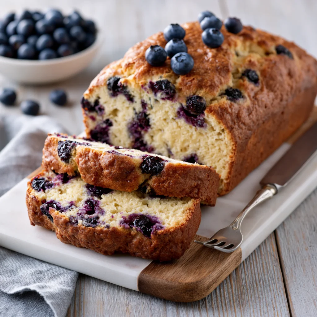 lemon blueberry sourdough bread