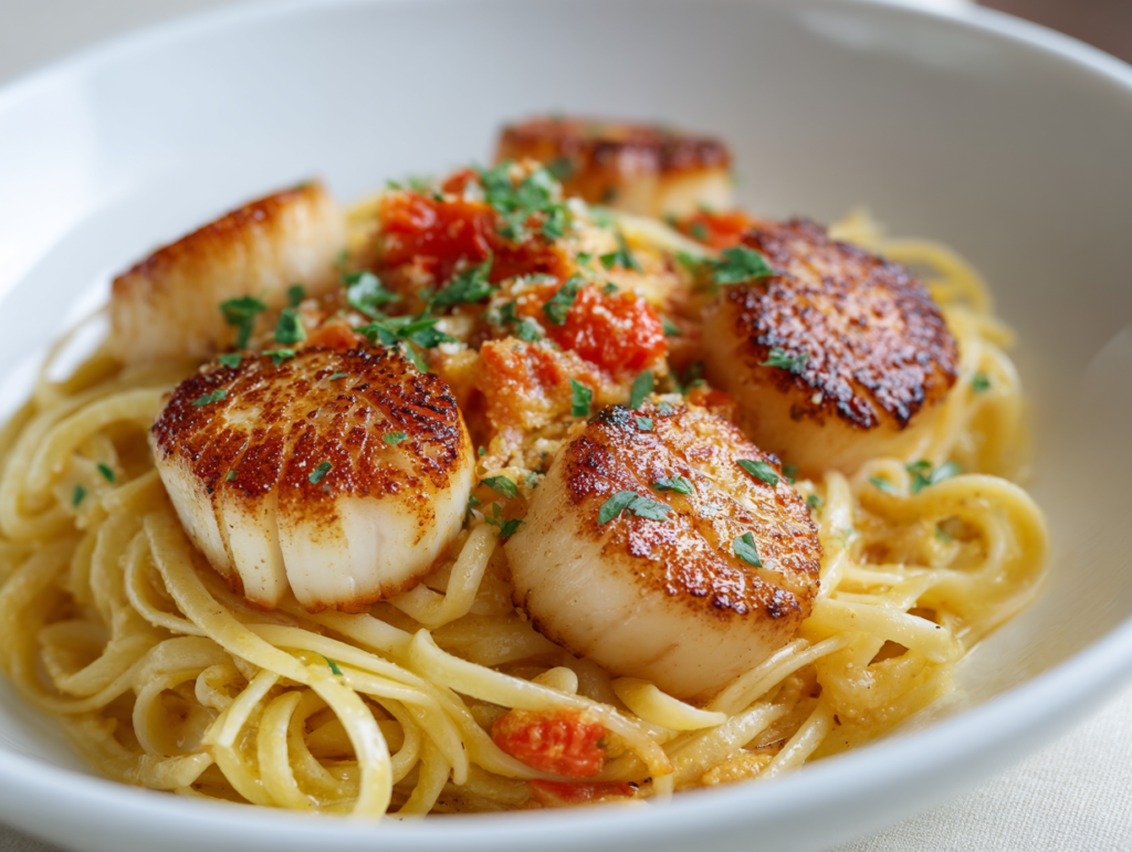 scallops pasta