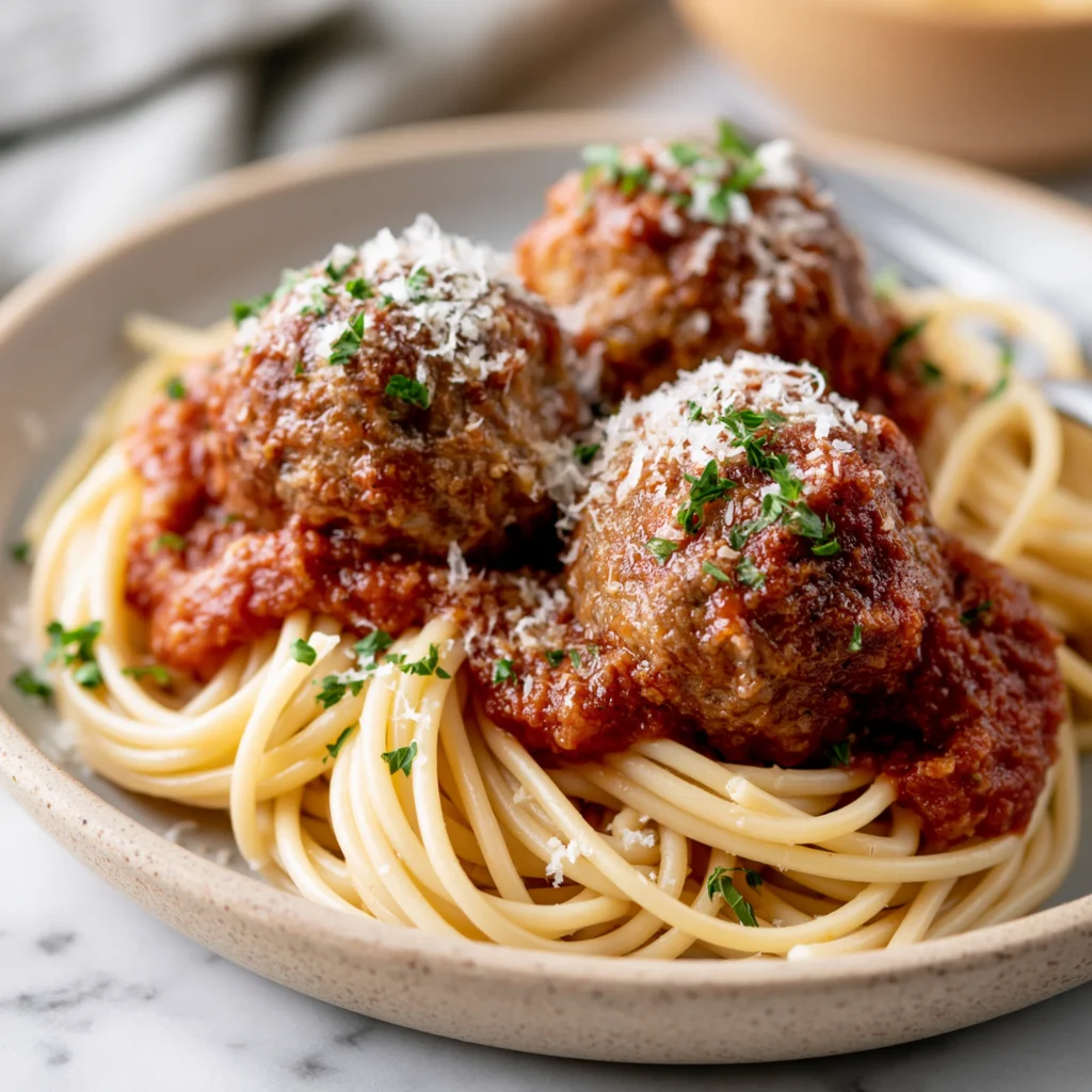 spaghetti and meatballs